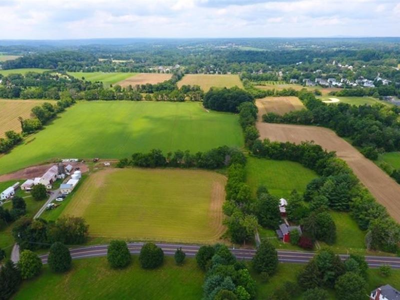 49.94+/- Acres Preserved Farmland : Stockton : Hunterdon County : New Jersey