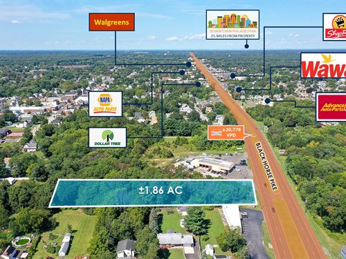 1.86 Acre Philadelphia Msa Parcel : Williamstown : Gloucester County : New Jersey