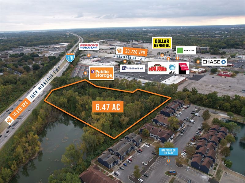 6.47 Acre Columbus, Ohio Parcel : Columbus : Franklin County : Ohio