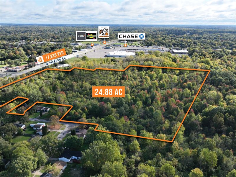 24.88 Acre Parcel, 18K Vpd : Flint : Genesee County : Michigan