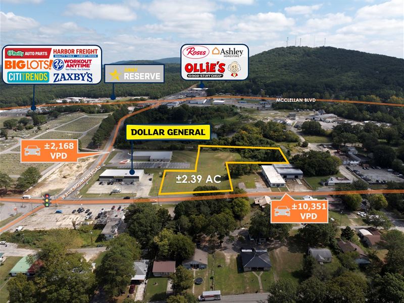 Dollar General Adjacent 2.39 Acres : Anniston : Calhoun County : Alabama