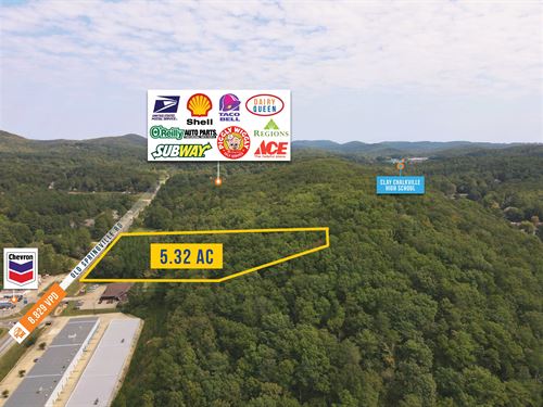 5.32 Acre Parcel, 8K Vpd : Pinson : Jefferson County : Alabama