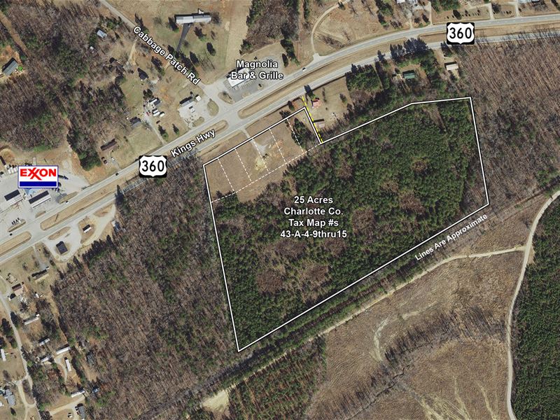 Multi-Parcel Keysville Land : Keysville : Charlotte County : Virginia