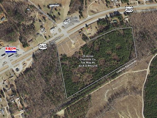 Multi-Parcel Keysville Land : Keysville : Charlotte County : Virginia