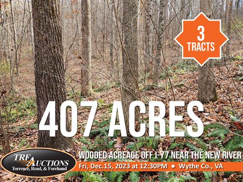 Wythe County Land, Multi-Parcels : Max Meadows : Wythe County : Virginia