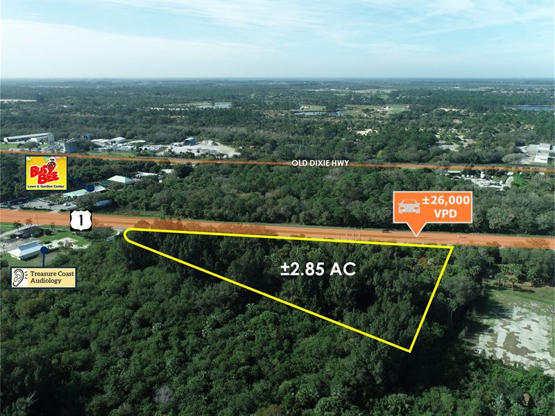 FL Parcel on Us-1 : Vero Beach : Indian River County : Florida
