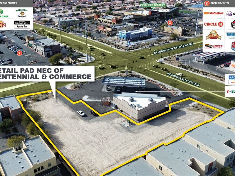 Las Vegas Retail Pad, $1 Auction : Las Vegas : Clark County : Nevada