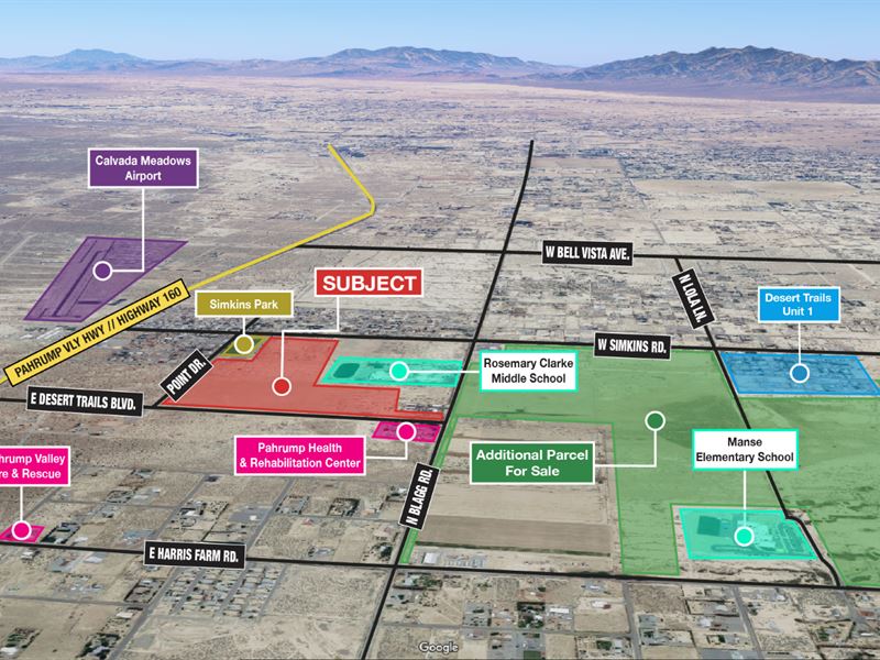 60.8 Acres, Pahrump, NV : Pahrump : Nye County : Nevada