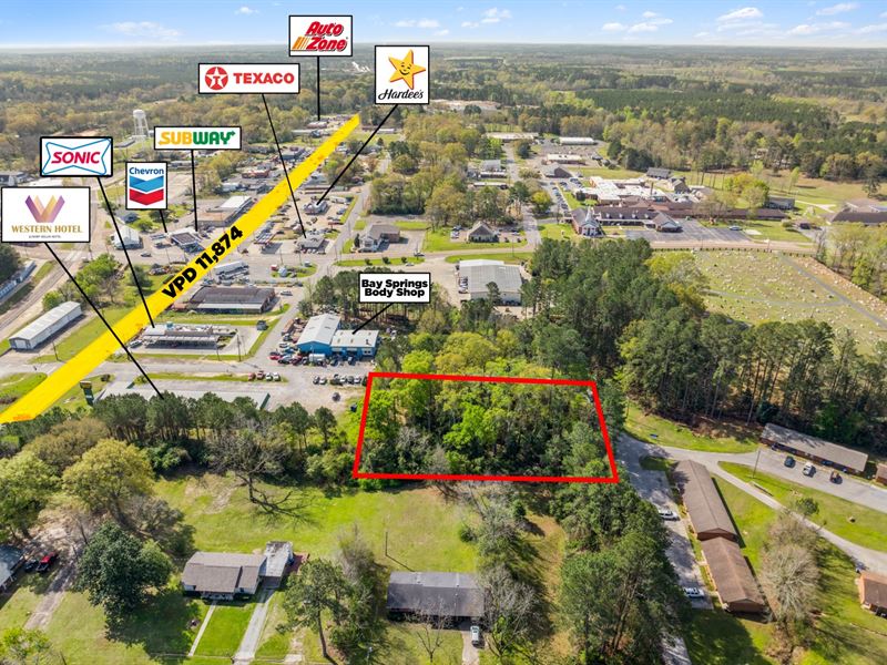 1 Acre Site, Adjacent to Hotel : Bay Springs : Jasper County : Mississippi
