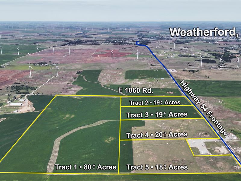 156 +/- Acres of Farm / Grassland : Weatherford : Custer County : Oklahoma