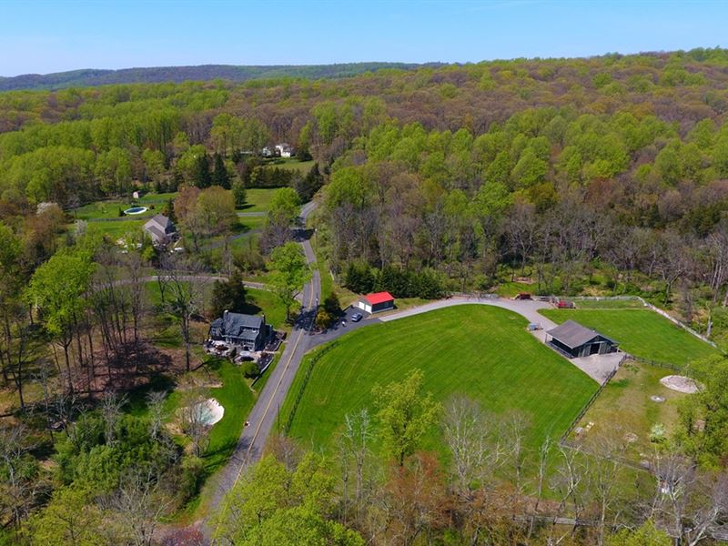 7.5 Acre Farmette with Country Home : Milford : Hunterdon County : New Jersey
