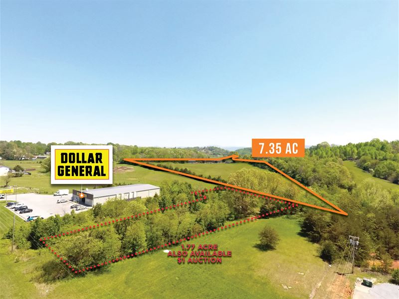 7.35 Acre Parcel, 13K Vpd : Chuckey : Greene County : Tennessee