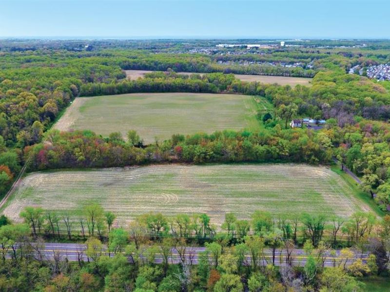 84+/- Acres Non-Preserved Farmland : Burlington : Burlington County : New Jersey