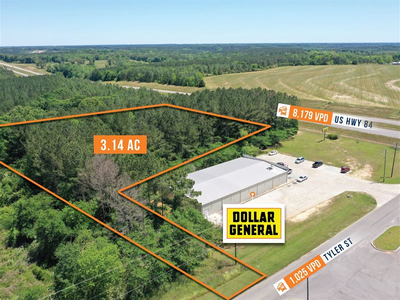 3 Acre Parcel, 9K Vpd : New Brockton : Coffee County : Alabama
