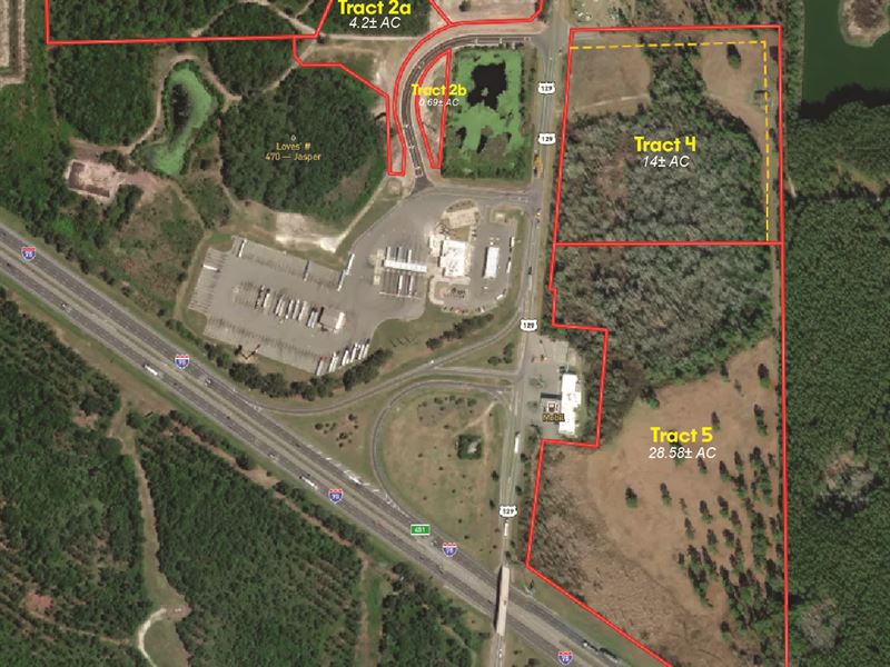 Interstate Frontage Land : Jasper : Hamilton County : Florida