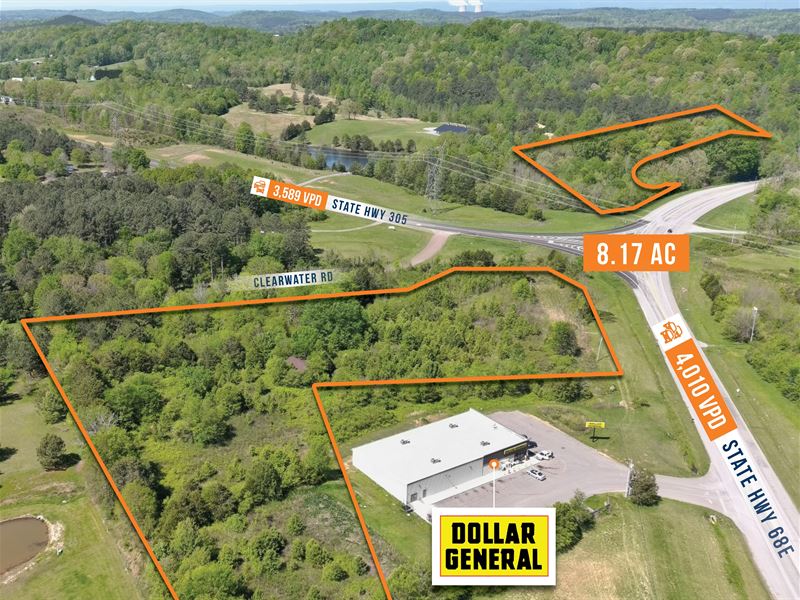 8 Acre Parcel, 7K Vpd : Ten Mile : Meigs County : Tennessee
