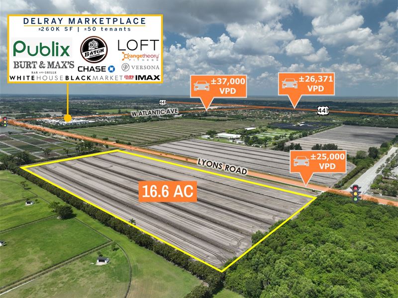 16.6 AC Delray Beach, FL : Delray Beach : Palm Beach County : Florida