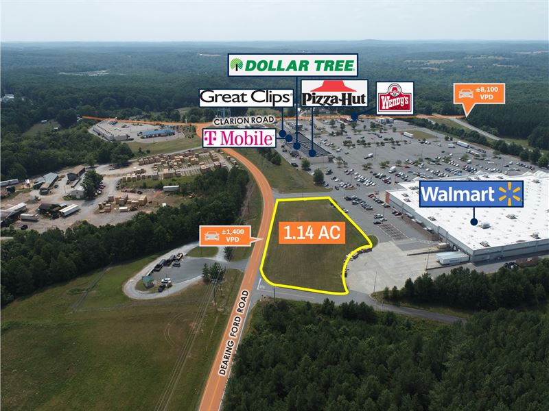 1.14 Acre Walmart Outparcel : Altavista : Campbell County : Virginia