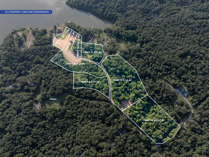 8 Stunning Lake Building Lots : Cadiz : Trigg County : Kentucky