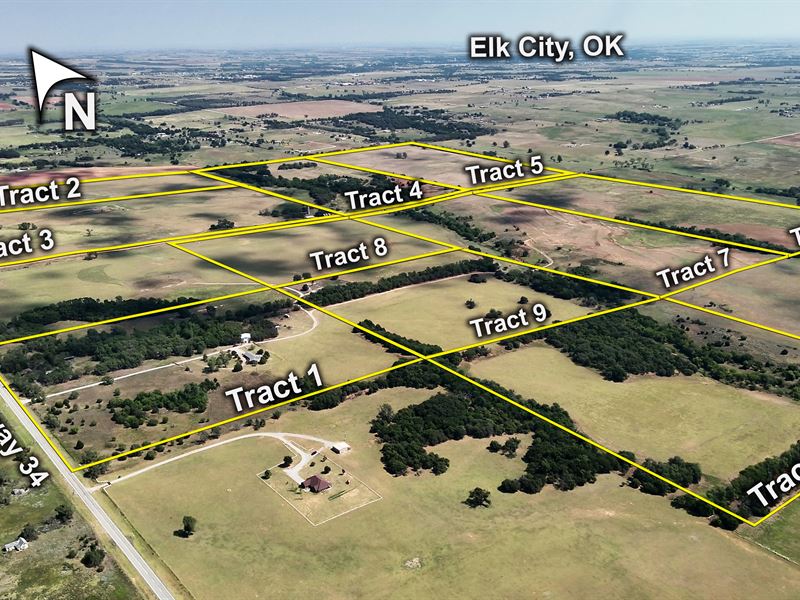 800+/- Acres, Farm / Grassland : Elk City : Beckham County : Oklahoma