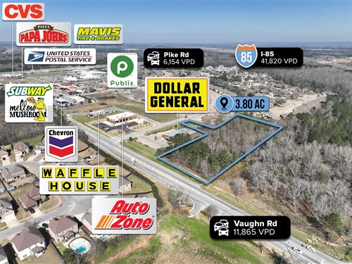 3.8 Acres in Montgomery Msa : Pike Road : Montgomery County : Alabama
