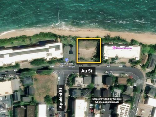 Beachfront Lot in Hawaii : Waialua : Honolulu County : Hawaii