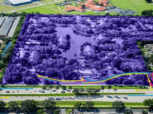 Receivership Sale 25 Acre Buildable : Pembroke Pines : Broward County : Florida