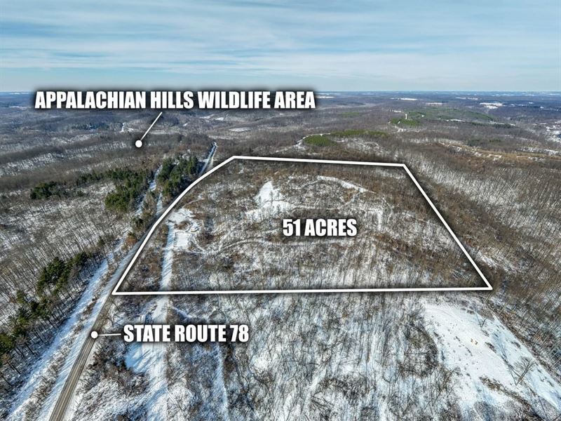 St Rt 78 Auction, 51 Acres : Caldwell : Morgan County : Ohio